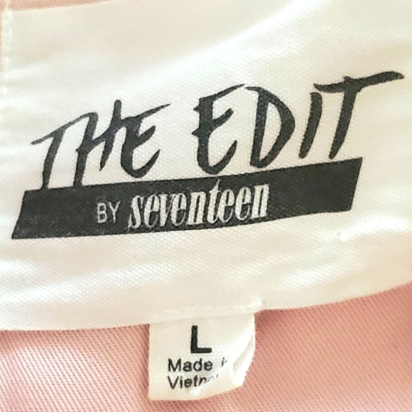 THE EDIT by Seventeen-size L- lined pink long Jacket-closes with zipper at front - Picture 3 of 11